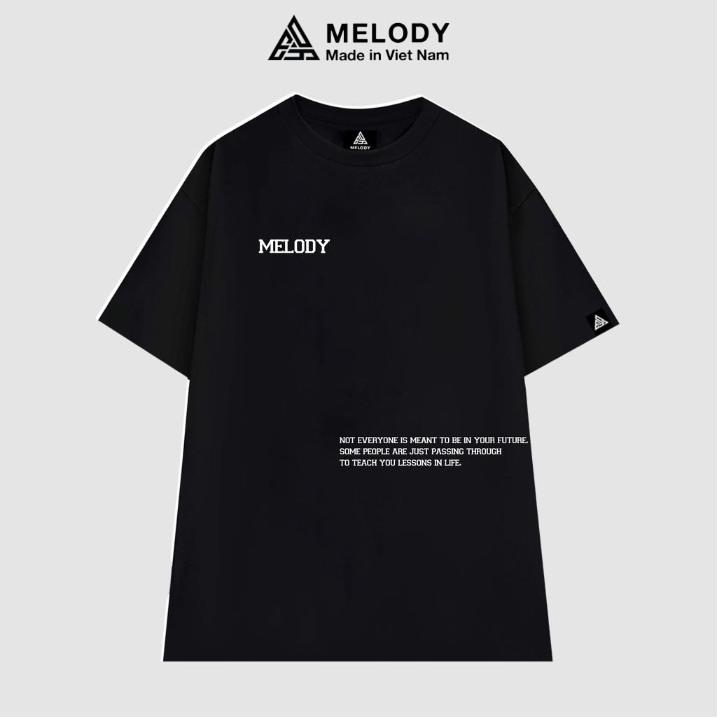 Áo Thun Unisex Nam Nữ Tay Lỡ Form Rộng Oversize Local Brand MELODY, Áo Phông Cotton 100% LBMLD Basic Tee
