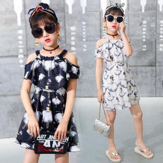 Đầm 2 dây thời trang cho bé gái 2-13 tuổi