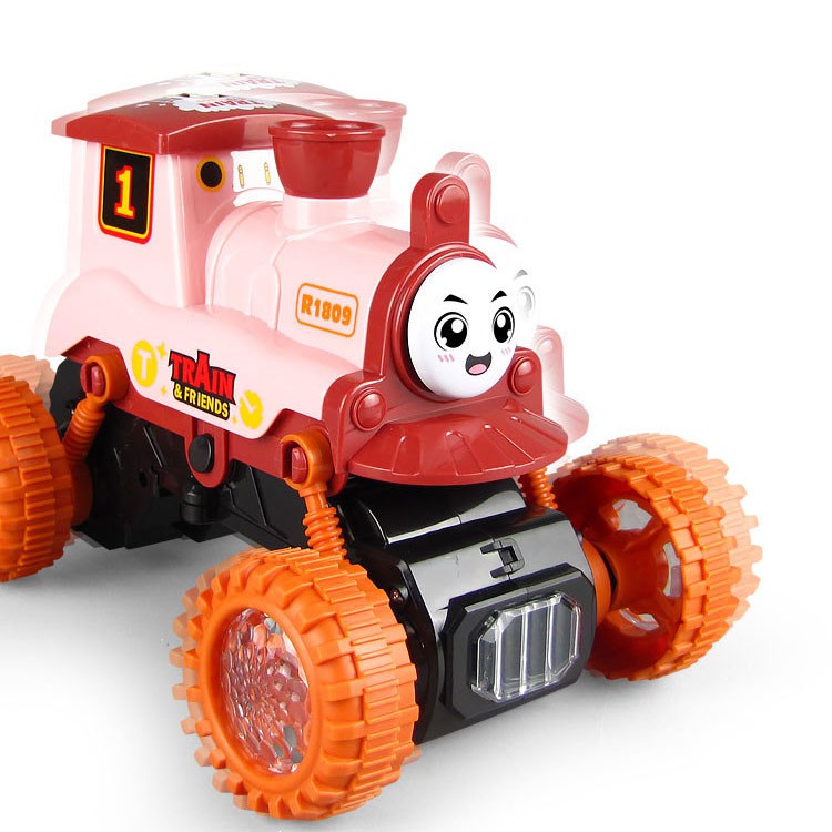 Đồ chơi tàu điện hơi nước nhảy múa nghiêng 45 độ mới nhất 2021 (tặng kèm pin)