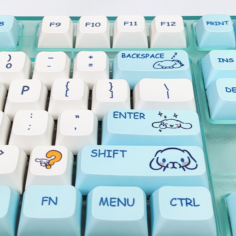 132 Phím Cinnamoroll Keycaps XDA Profile anime dễ thương PBT Dye Sub Bàn phím cơ học Keycap