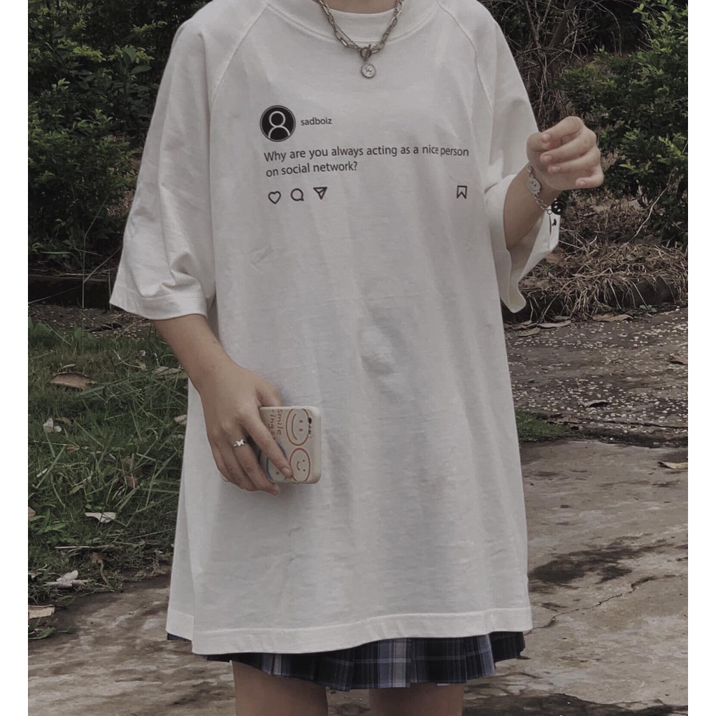 [Ảnh+Video thật] Áo thun tay lỡ  SADBOIZ phông Unisex nam nữ Cotton oversize form rộng SADTAGRAM | BigBuy360 - bigbuy360.vn