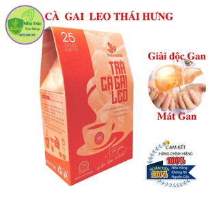 Trà Giải Độc Gan Mát Gan Cà Gai Leo Thái Hưng 25 Túi Lọc 125g Xóa Tan Mụn Nhọt Mẩn Ngứa