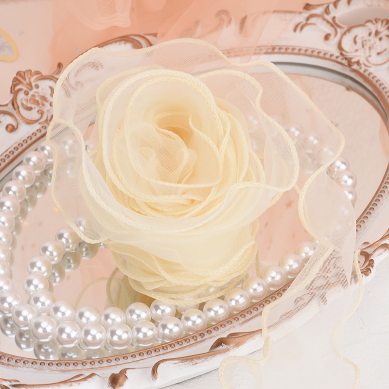 Cuộn Dây Ruy Băng 5M Dùng Trang Trí Viền Bánh Kem Xinh Xắn edge