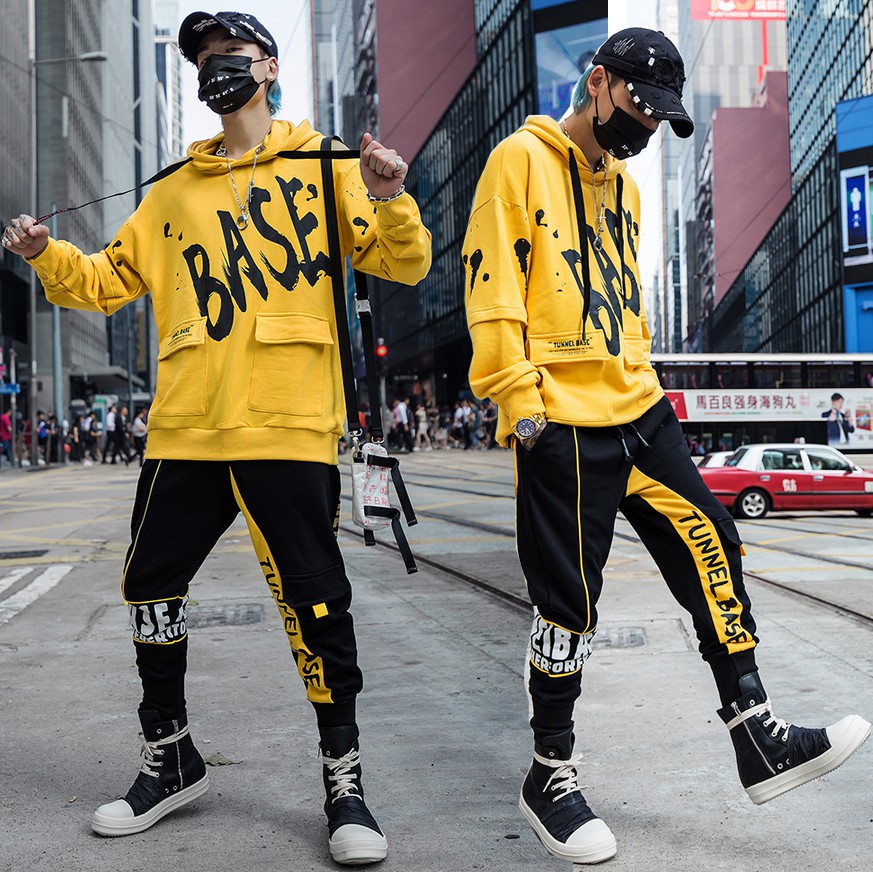 Bộ Đồ Nỉ Nam Áo Hoodies BASE Phối Túi Lớn Kết Hợp Quần Jogger Trẻ Trung ZENKODLMEN SET NAM 9000081C