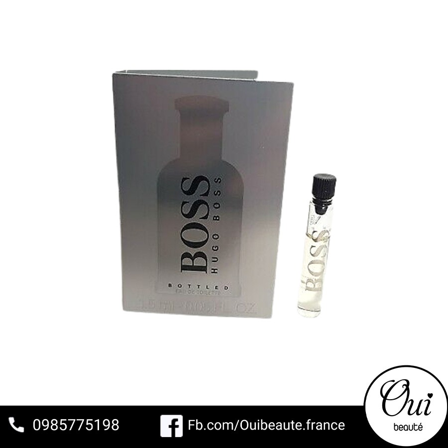 Nước hoa Boss Hugo Boss Bottled EDT, Nước hoa dành cho nam 1,5ml Ouibeaute