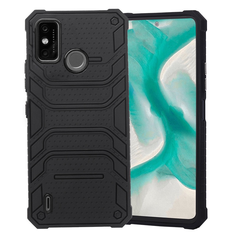 Vỏ Điện Thoại Màu Đen Cho Tecno Pova Neo Pova 2 POP 5 4 LTE Spark 6 5 Air 7 Pro 7T Camon 17P 18P 18 PREMIER Pouvoir 4 Pro / LC8 LC7 Vỏ Silicon Mềm Sọc Nổi
