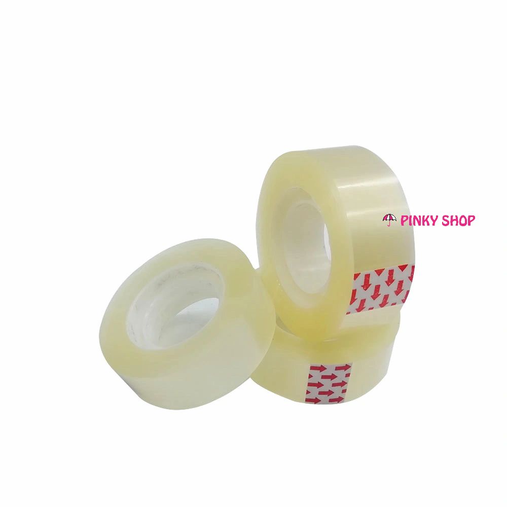 [2 cuộn] Băng keo trong loại nhỏ 1,8cm hàng dính cực tốt Pinky Shop mã BKTN18