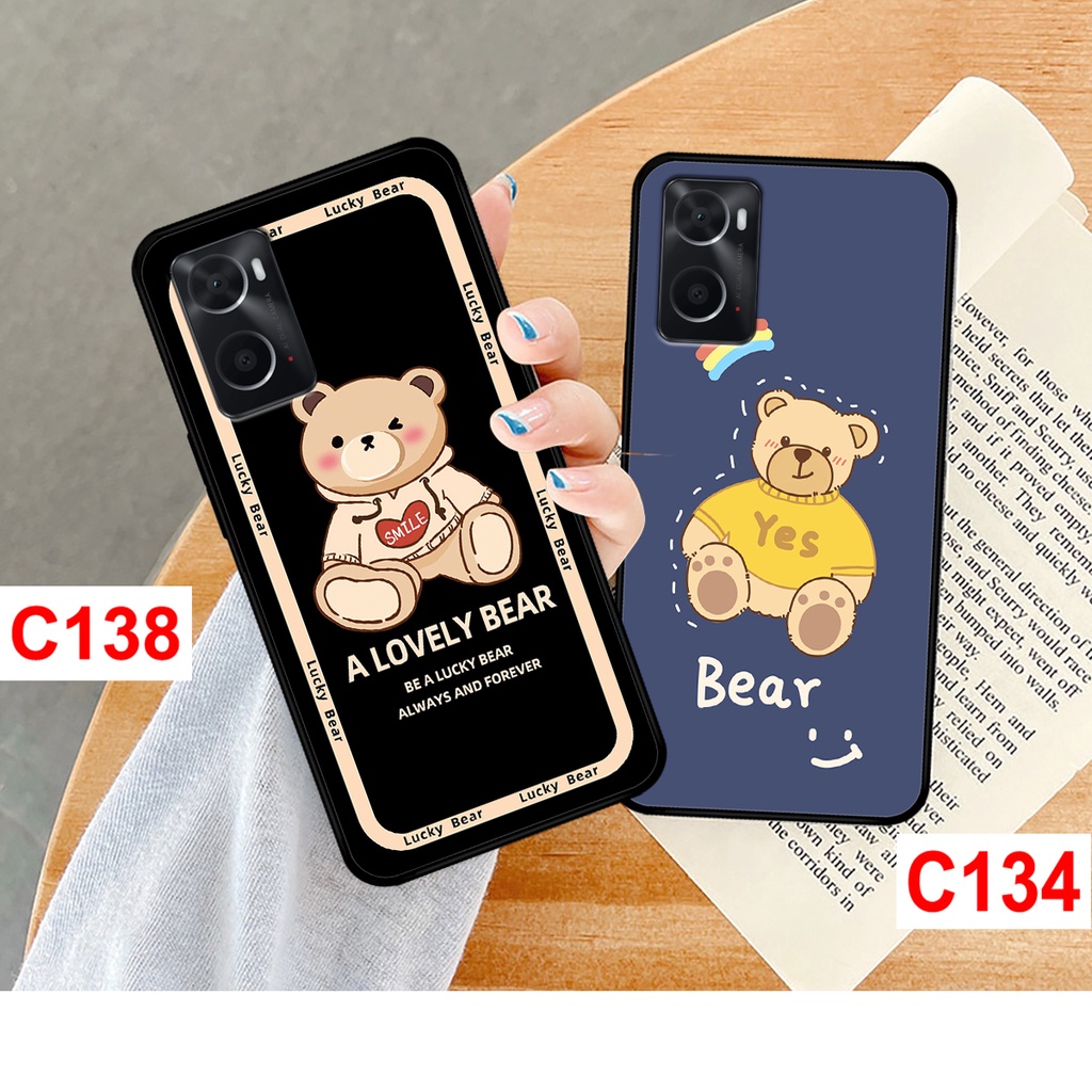 Ốp lưng Oppo A36 - Oppo A76 in hình gấu bear cute, dễ thương. ốp oppo A36 - A76 rẻ bền đẹp.