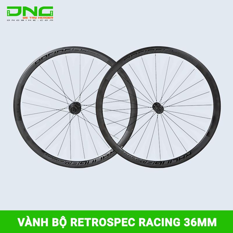 Vành bộ xe đạp đua RETROSPEC RACING 36mm hub nhôm tăm móc