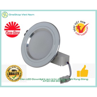 Bóng Đèn LED tròn chiếu sáng gắn trần, ốp trần đổi màu Rạng Đông đổi màu 7W AT10 ĐM 90
