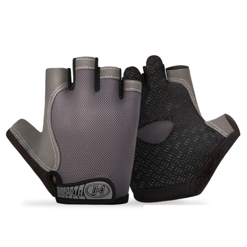 Găng tay tập gym chuyên dụng 2 lớp lót silicon chống bám mồ hôi tay - Thông thoáng, thoải mái