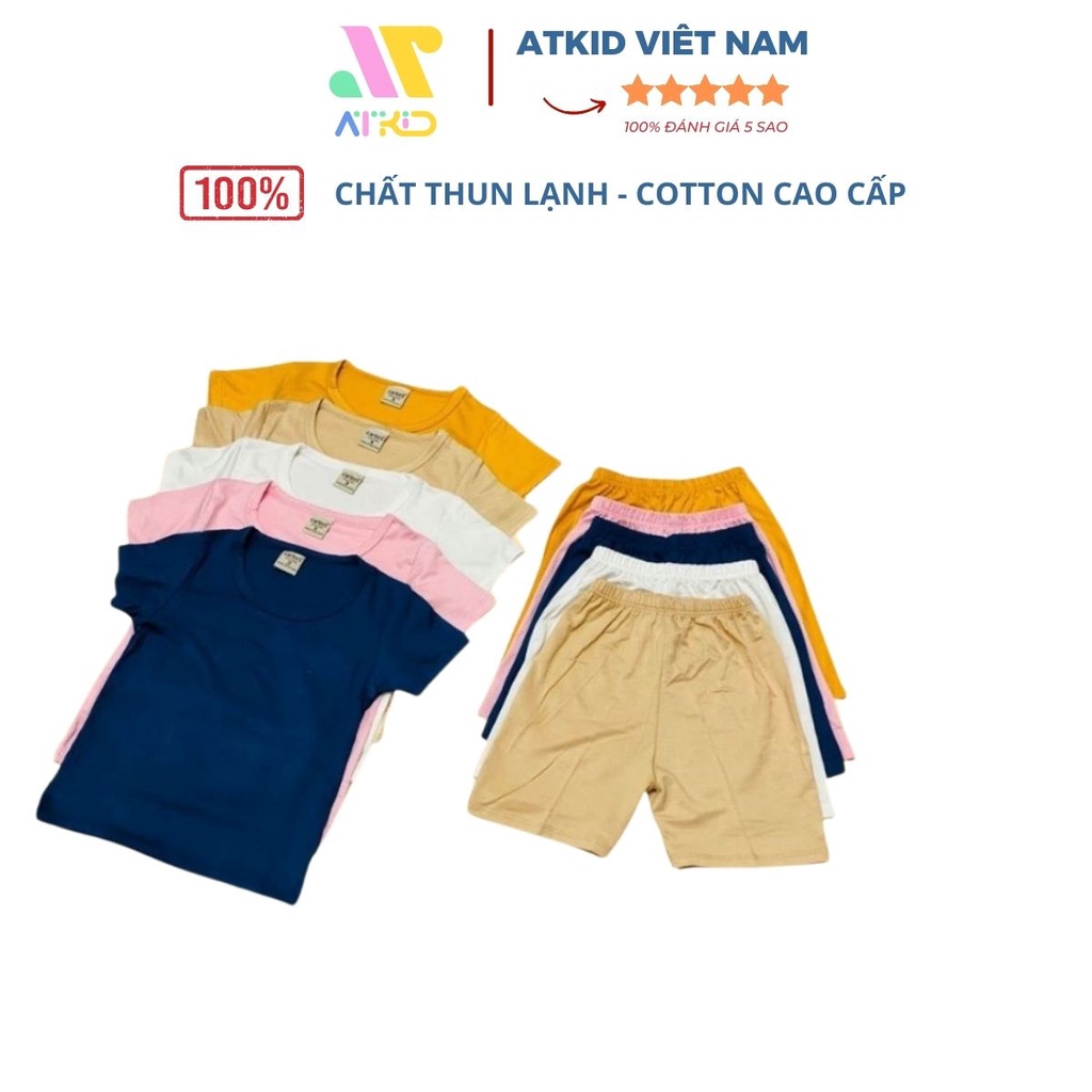 Quần áo cộc tay cho bé trai bé gái minkymom chất thun lạnh cao cấp mềm mịn ATKID Việt Nam