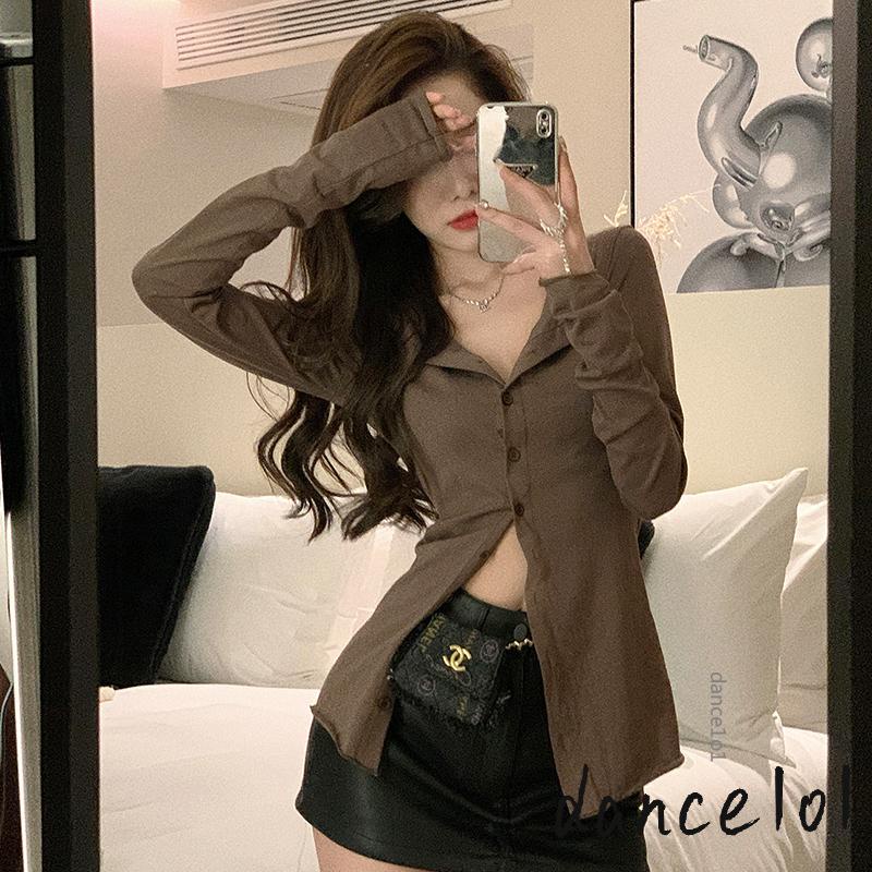 dance Áo Khoác cardigan Chống Nắng Tay Dài Mỏng Thoáng Khí Phong Cách Hàn Quốc Thời Trang