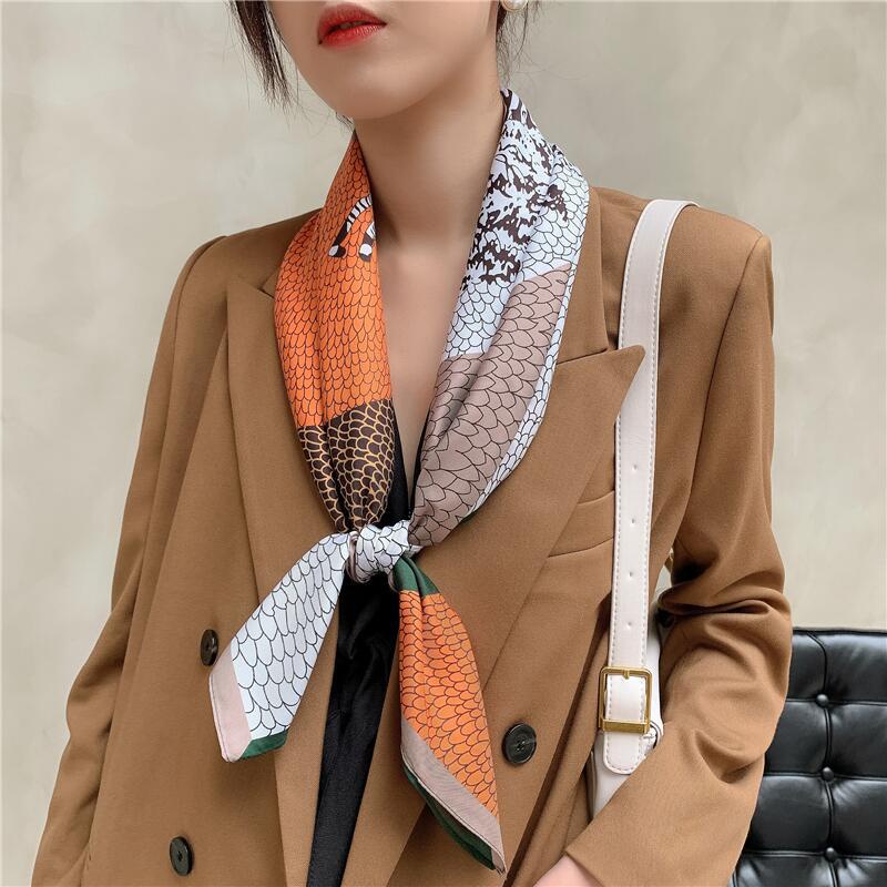 Khăn Choàng Vuông 90cm(35.4inch) Thời Trang Thoáng Khí Wj1007-37-02
