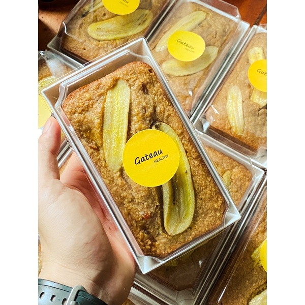 ( SHIP MIỀN NAM )Bánh Chuối Yến Mạch 400g ( OATMEAL BANANA CAKE ) (Gateau Healthy-eatclean)