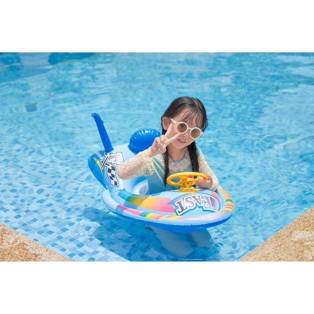 Phao bơi cho bé KOGANO phao bơi chống lật an toàn hình tên lửa có xỏ chân độc đáo SS-001397