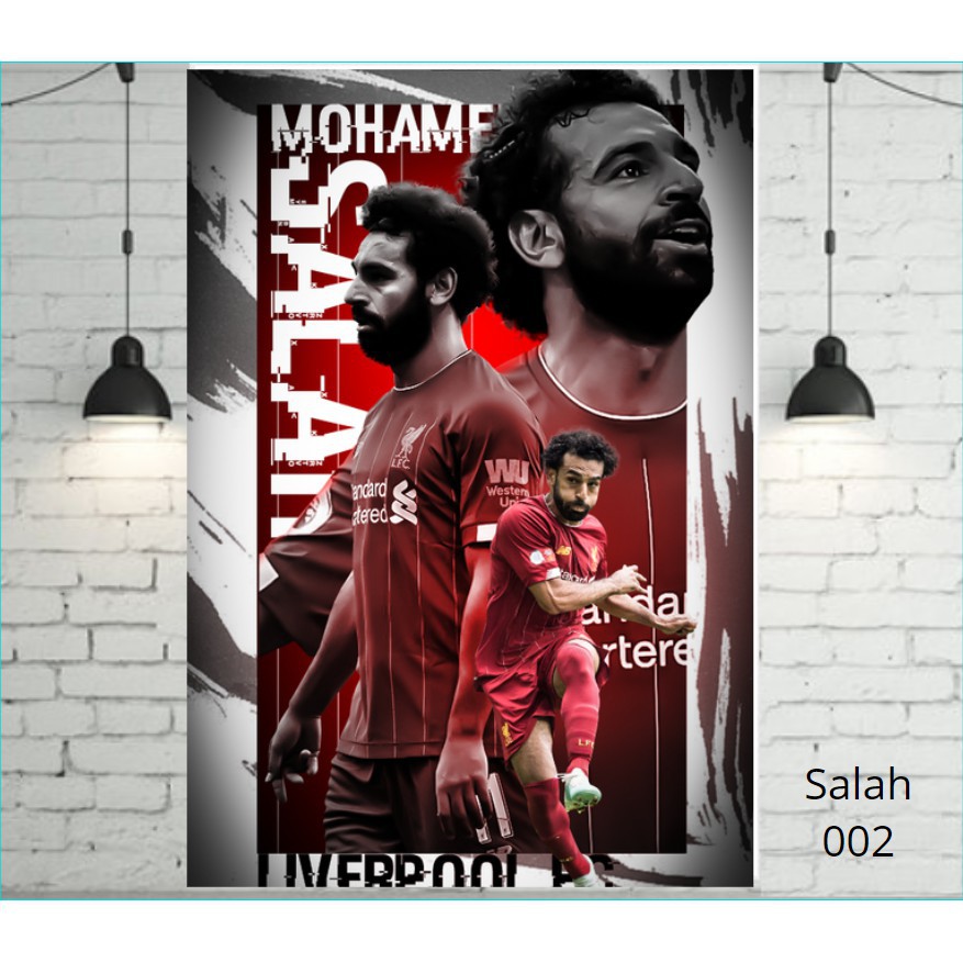 Decal poster cầu thủ Ronaldo - Messi Neymar- Salah, clb bóng đá Mu Barca Chelsea -Real Arsenal Liverpool