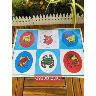Bạt Lắc Bầu Cua cá cọp ( khổ A2)