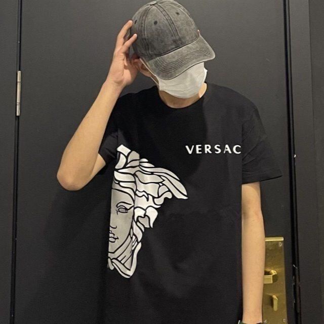 Áo Thun Tay Ngắn Cổ Tròn In Hình Nhãn Hiệu Và Nhãn Hiệu Thời Trang Unisex