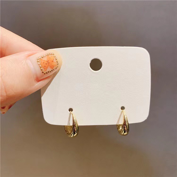 Hoa tai mạ bạc 925 phong cách retro Hàn Quốc đơn giản