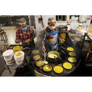 Chảo làm Bánh Xèo ( Loại Màu Trắng )