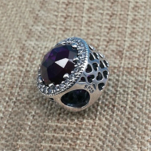 Hạt Cườm Màu Tím Lấp Lánh Dành Cho Làm Vòng Tay DIY