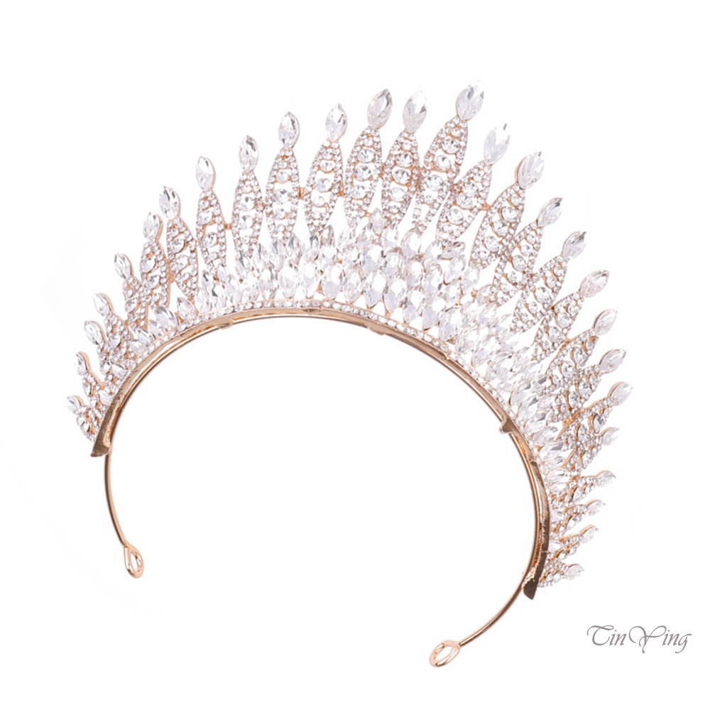 GETNOIVAS Vương Miện Đính Đá Lấp Lánh Nhiều Màu Sắc Trang Trí Sân Khấu