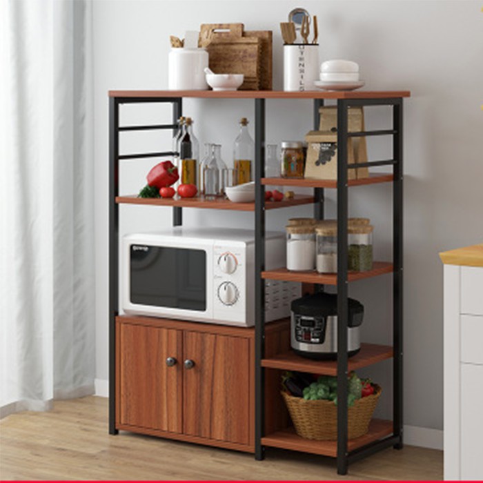 Kệ bếp đa năng có tủ để đồ để gia vị chén bát cao 1m - Kệ lò vi sóng thông minh decor trang trí nội thất nhà bếp đẹp | BigBuy360 - bigbuy360.vn