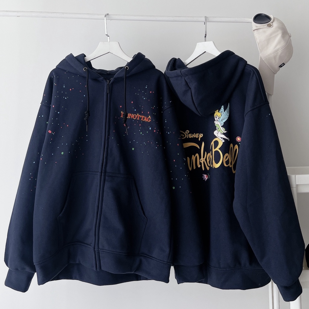Áo hoodie nỉ TINKERBELL (ảnh thật chụp tại shop)