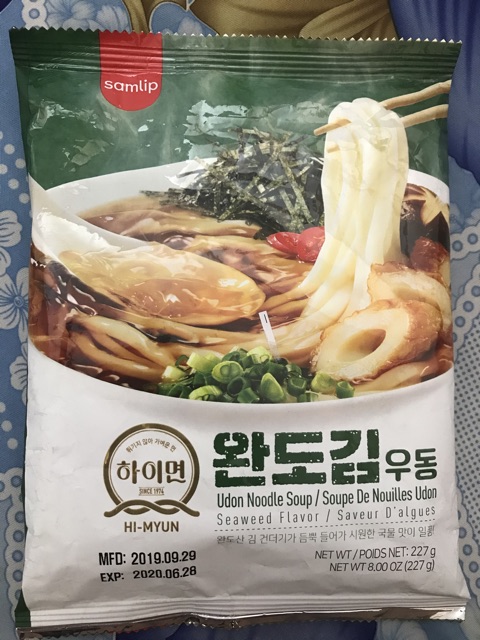 HI MYUN Mì Udon Hàn Quốc Vị Rong Biển 227g