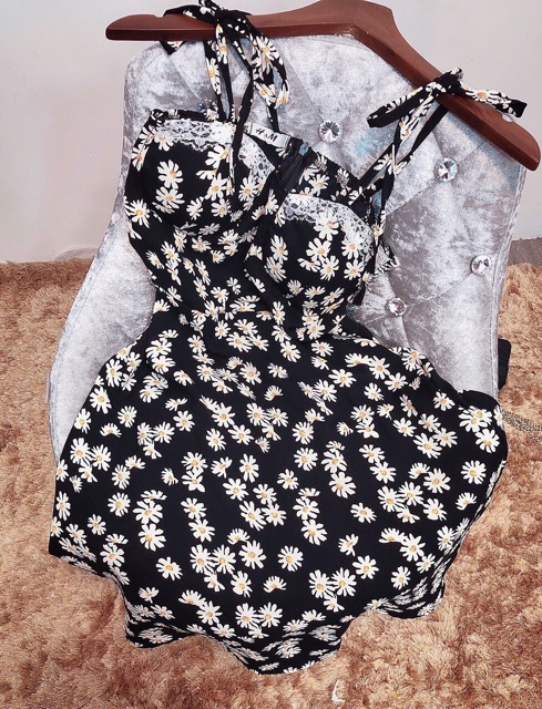[ Mã FAMAYWA2 giảm 10K đơn 50K] Đầm hoa cúc ren ngực siêu hot 2020 - freesize dưới 55kg- Carotshop | BigBuy360 - bigbuy360.vn