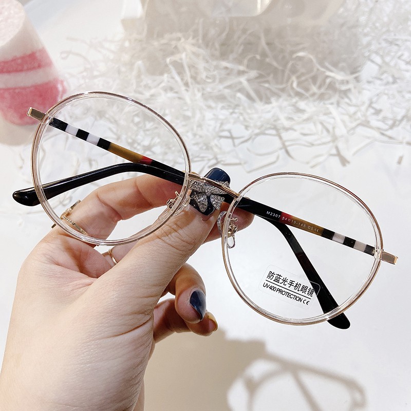 Mắt Kính Gọng Tròn Chống Ánh Sáng Xanh Thời Trang Cho Nam Nữjz2307 | BigBuy360 - bigbuy360.vn