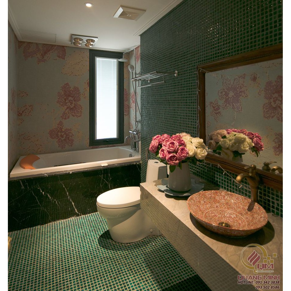 Gạch Mosaic Gốm Ốp Lát Bể Bơi_Bếp_Phòng tắm - QM5 T009