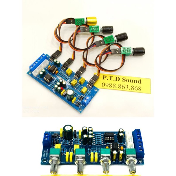 □Mạch âm sắc HIFI Chiết áp rời Pre Amp NE5532 - DC 12 24. DIY loa di động, xách tay, rề cực hay từ PTD Sound
