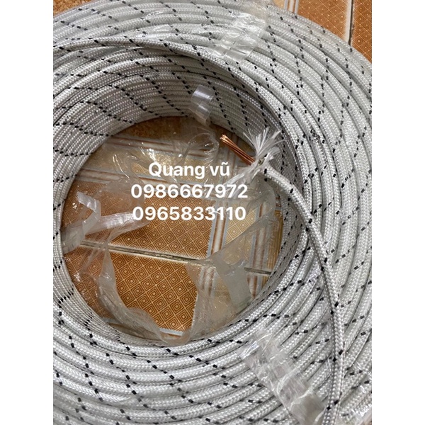 5m dây điện amiang chịu nhiệt ,chống cháy 500 độ c 1x6mm