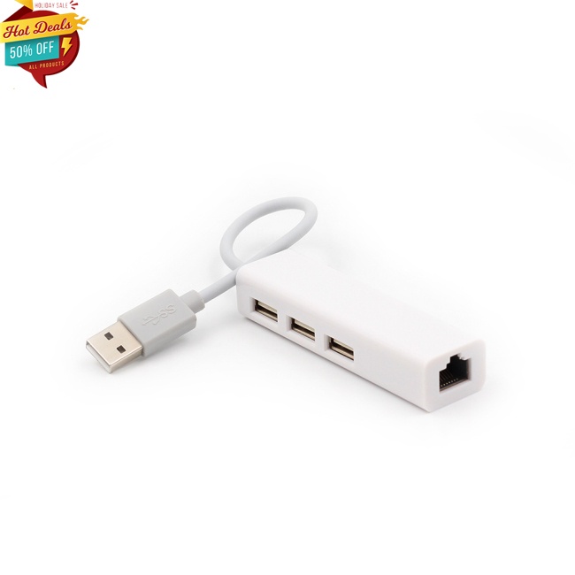 Bộ Chia 3 Cổng Usb Rj-45 Lan Card Mạng Usb Sang Ethernet