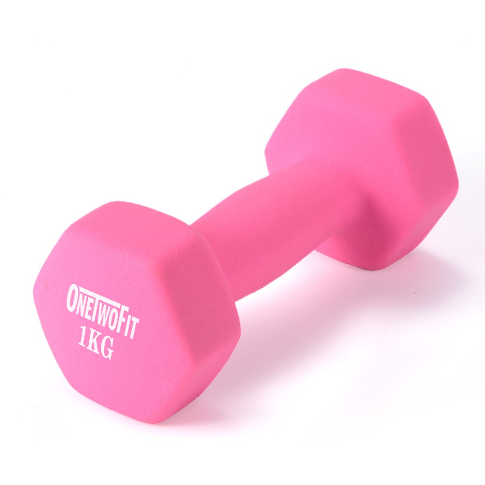 OneTwoFit tạ tay 1kg Neoprene tạ Dumbbell bộ 2 tạ tay