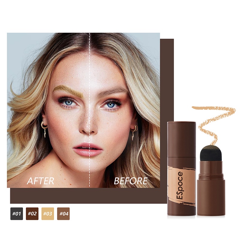 Bộ mỹ phẩm Pudaier dùng để trang điểm lông mày 70g Bộ thẻ kẻ mày + Scraper + Son môi