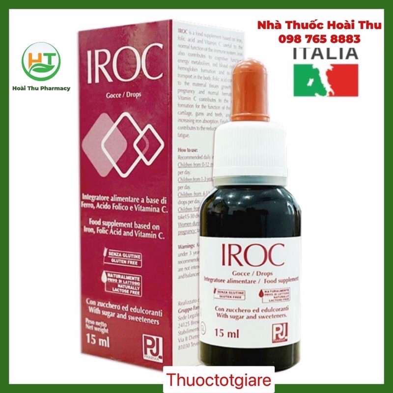 IROC bổ sung Sắt,acid folic, Vitamin C cho cơ thể