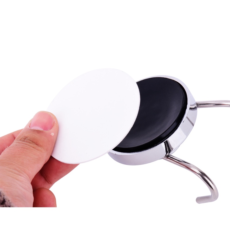 Móc Treo Đồ Dán Tường Không Cần Khoan Lỗ Mạnh Mẽ Có Giác Hút Chân Không Bằng Kim Loại Cho Nhà Bếp Nhà Tắm Cửa Kính