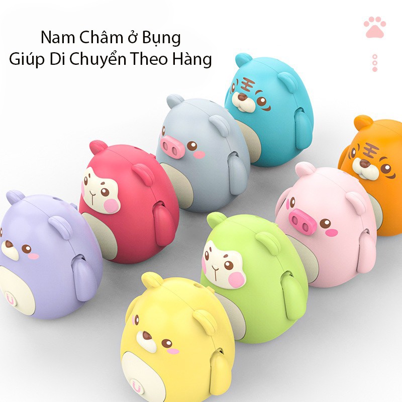 Đồ chơi 12 Con giáp di chuyển cực kỳ dễ thương phù hợp với trẻ nhỏ từ 3 tuổi