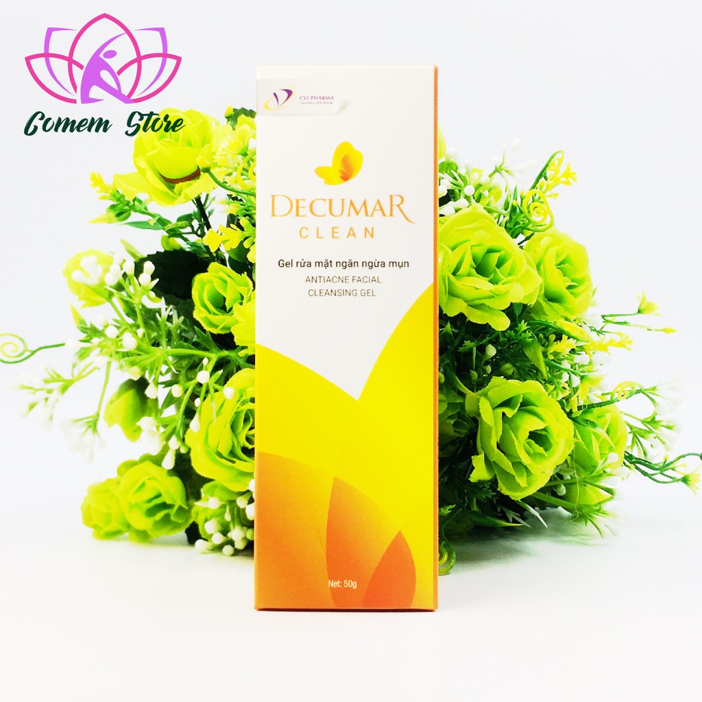 Decumar Clean gel rửa mặt ngăn ngừa mụn