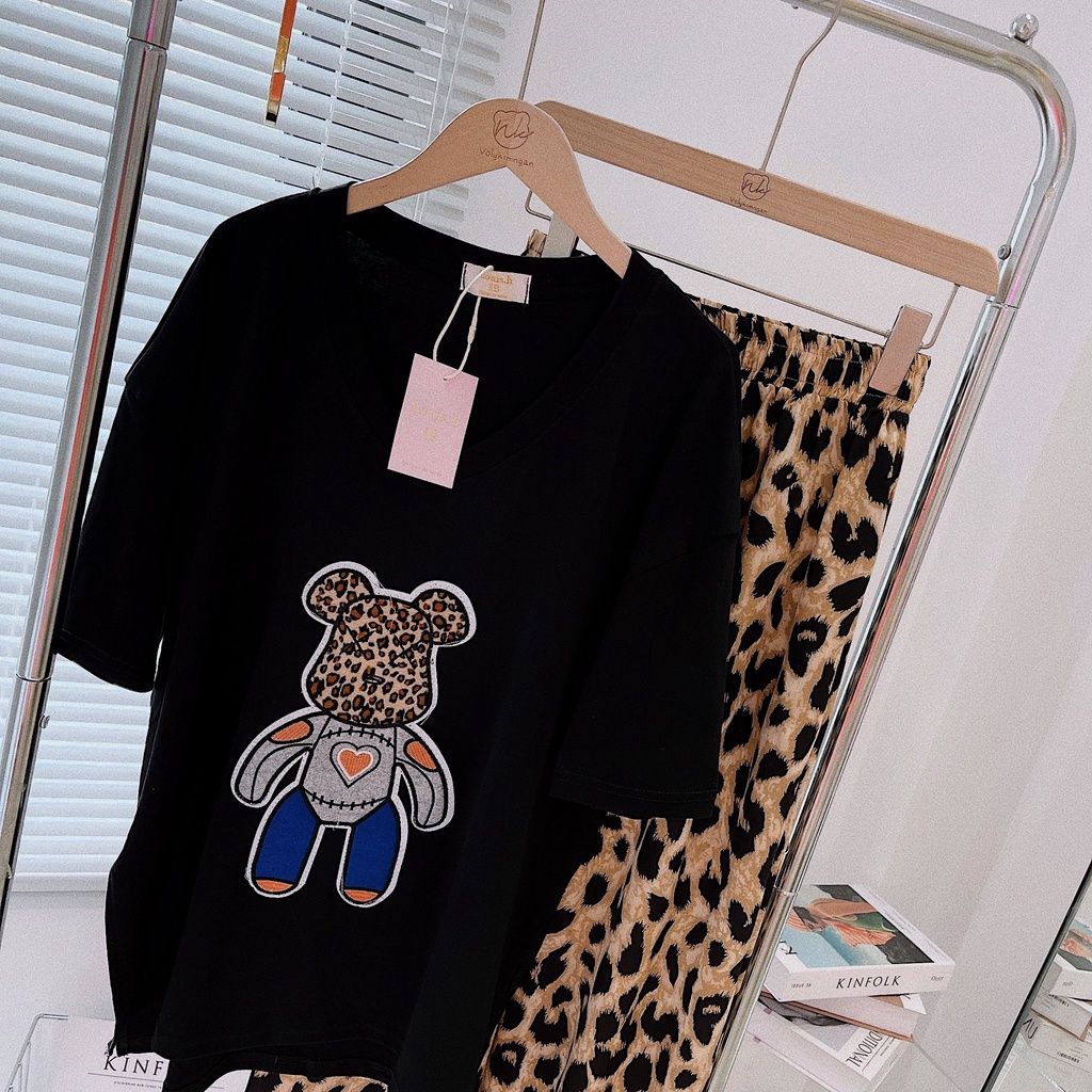 Set Áo Bearbrick Beo + Quần Suông