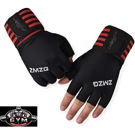 Găng Tay Tập Gym Nam Nữ có quấn cổ tay cao cấp chính hãng tập tạ đi phượt GCT-66