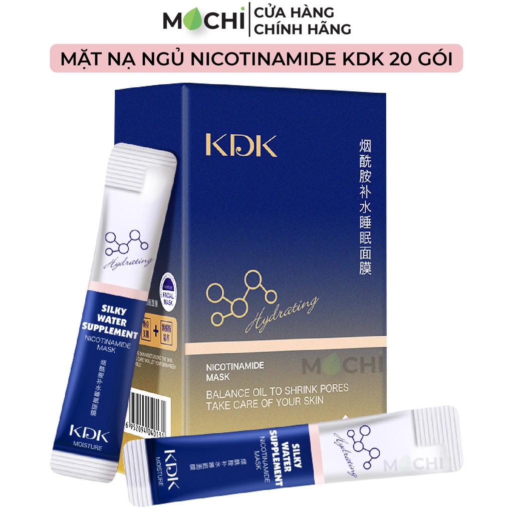 Mặt Nạ Ngủ Dưỡng Da Cấp Ẩm Cân Bằng Dầu Trẻ Hóa Mask Nicotinamide KDK Nội Địa MOCHI SHOP Nhau Thai Cừu l Rau Má