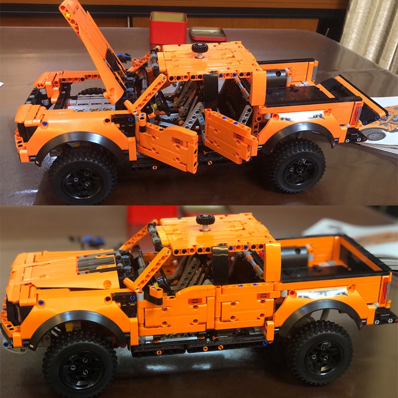 Đồ chơi giáo dục Lắp Ráp mô hình 55355 1379PCS Technical Ford Raptors 42126 F-150 Pickup Truck Car