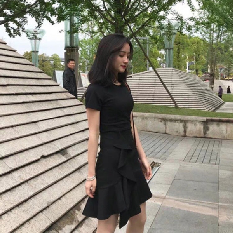 Đầm nữ body ôm ngắn tay kiểu đuôi cá ulzzang Hàn Quốc V30 - Peyy Clothing | BigBuy360 - bigbuy360.vn