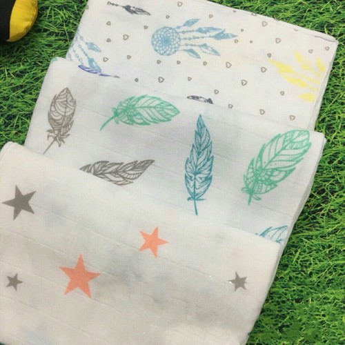Khăn tắm sợi tre cho Bé Sơ Sinh Mamaru 90x90cm