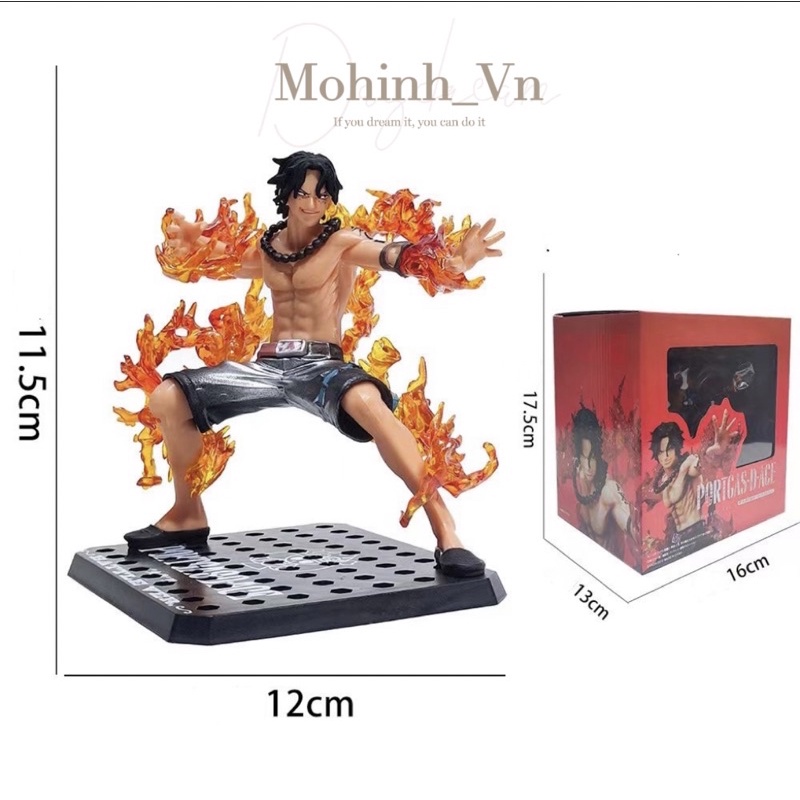 ẢNH THẬT]Mô hình Figure ACE bốc lửa - one piece- Mô hình Ace.