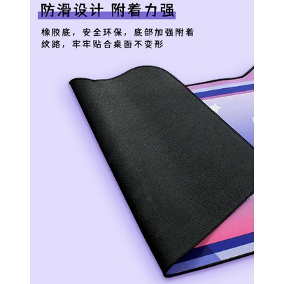 Tấm Lót Chuột Và Bàn Phím Máy Tính Cỡ Lớn Phối Tai Mèo Đáng Yêu Độc Đáo